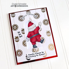 Santa Twister card