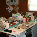 My workspace, my Mom's quilt table