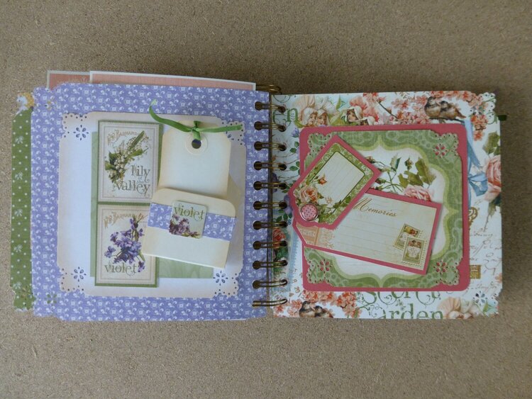 Secret Garden mini scrapbook