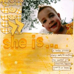 she is...