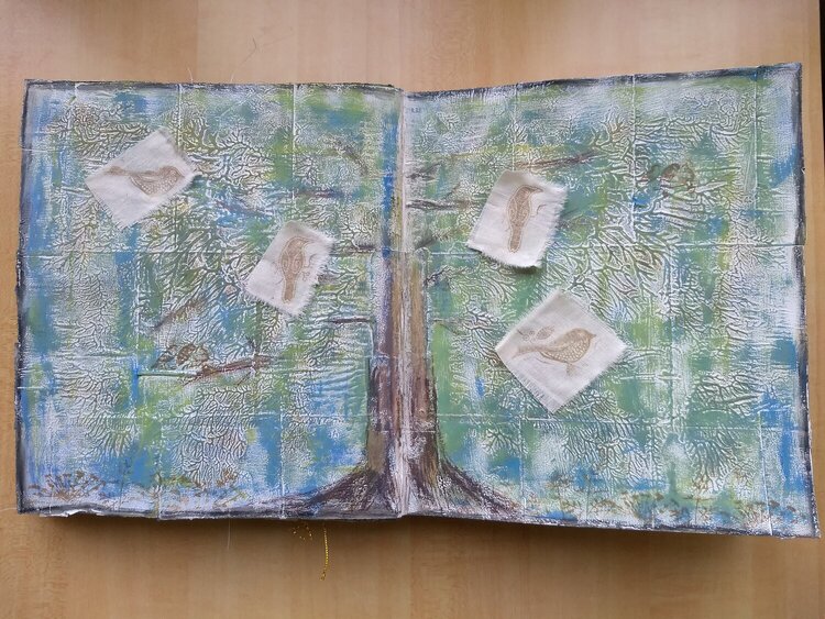 Tree altered book