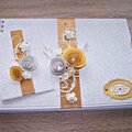 Wedding book & card - pearl shine & gold