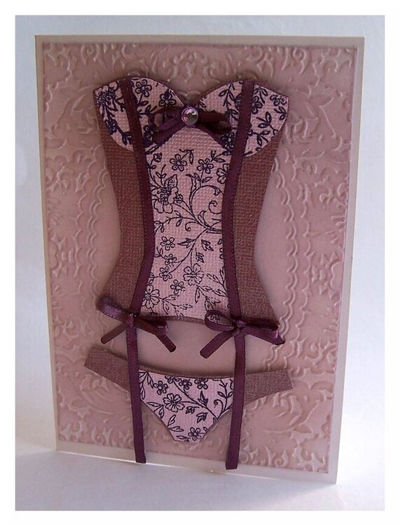 Lingerie Card - Corset