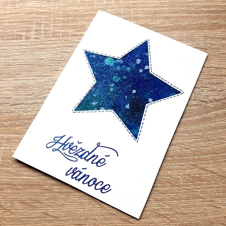 Starry Christmas Card