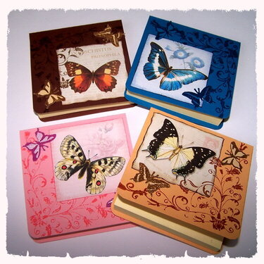 Decorated Post-It Notepad - Butterfly
