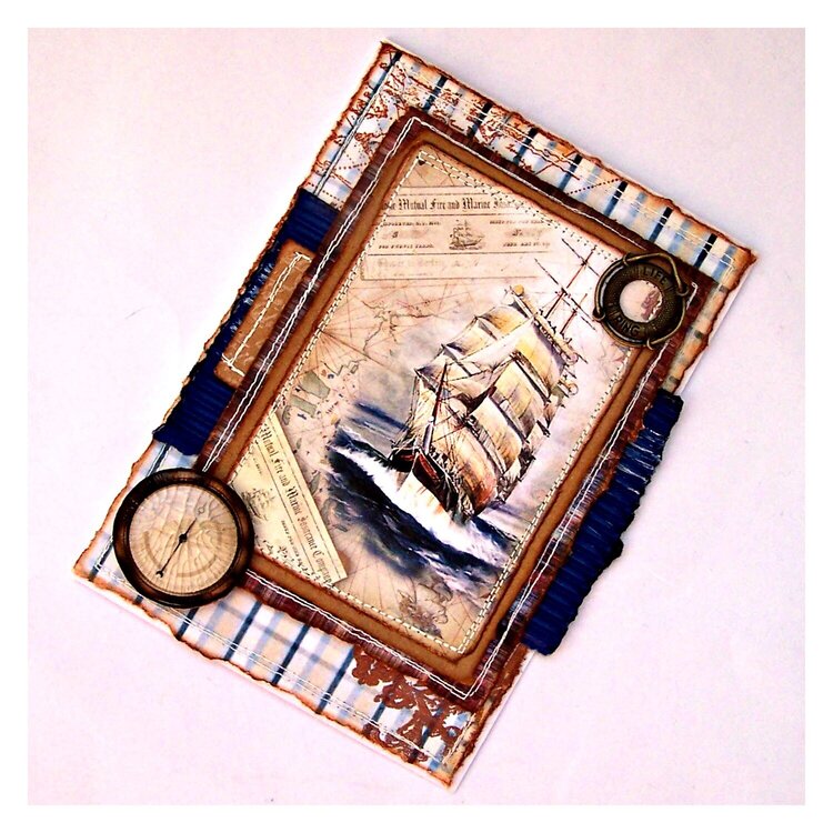 Card with Ship