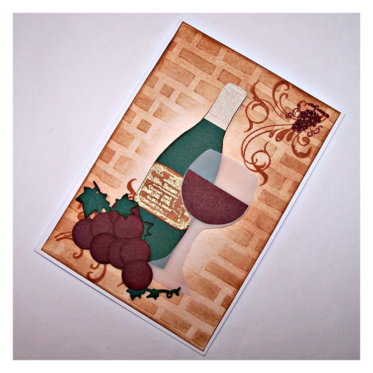 Card with Wine