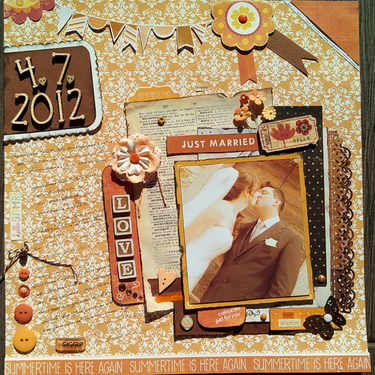 Just Married layout