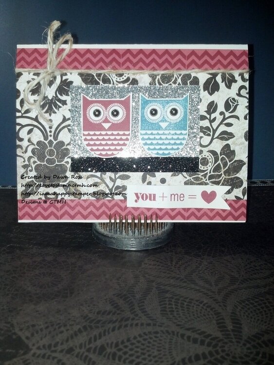 CTMH For Always &amp; Whooo&#039;s Your Valentine Card by Dawn Ross