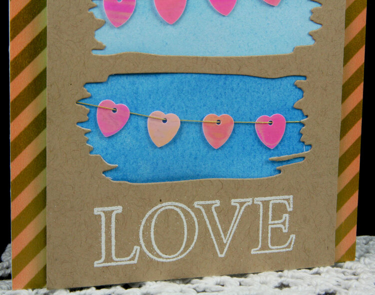 Heart Sequin Love Card