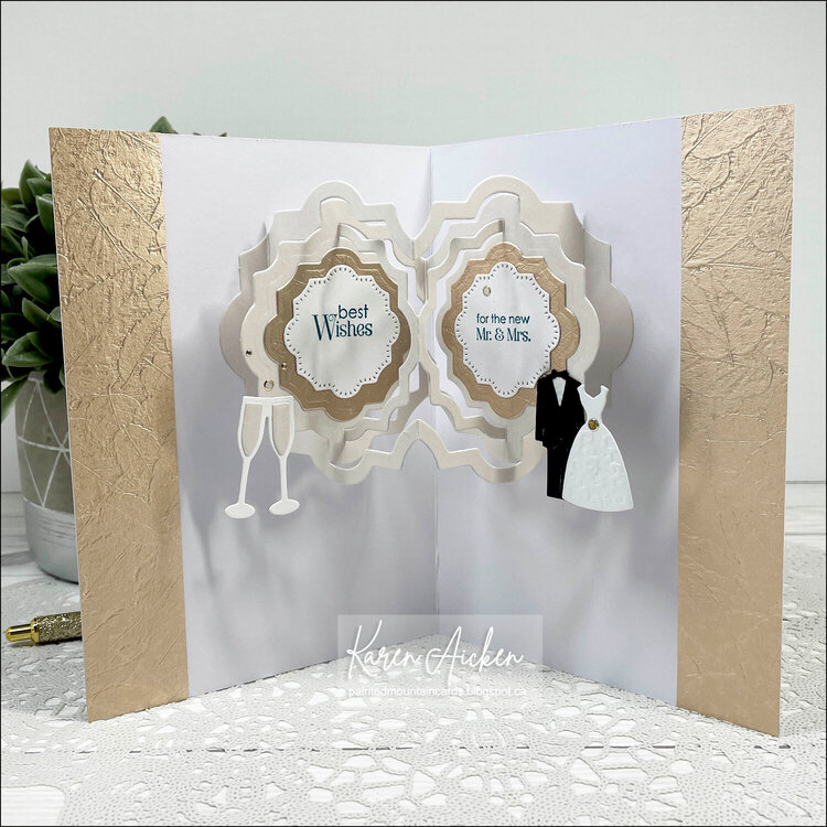 Pop Up Wedding Card (inside)