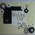 Black and white wedding album