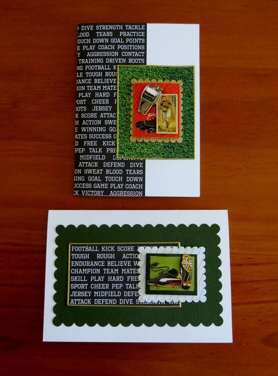 Two cards for males