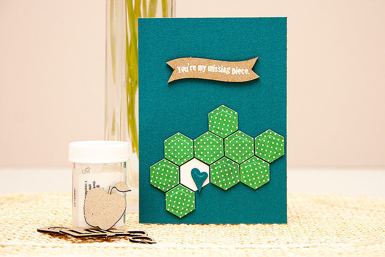 Blue Fern Studios - You are my missing piece card