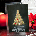 Clear base holiday card