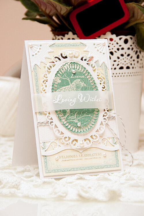 Spellbinders Loving Wishes Card