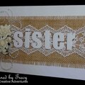 Sister birthday card