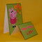 Peppa Pig Stepper card - side view to show steps