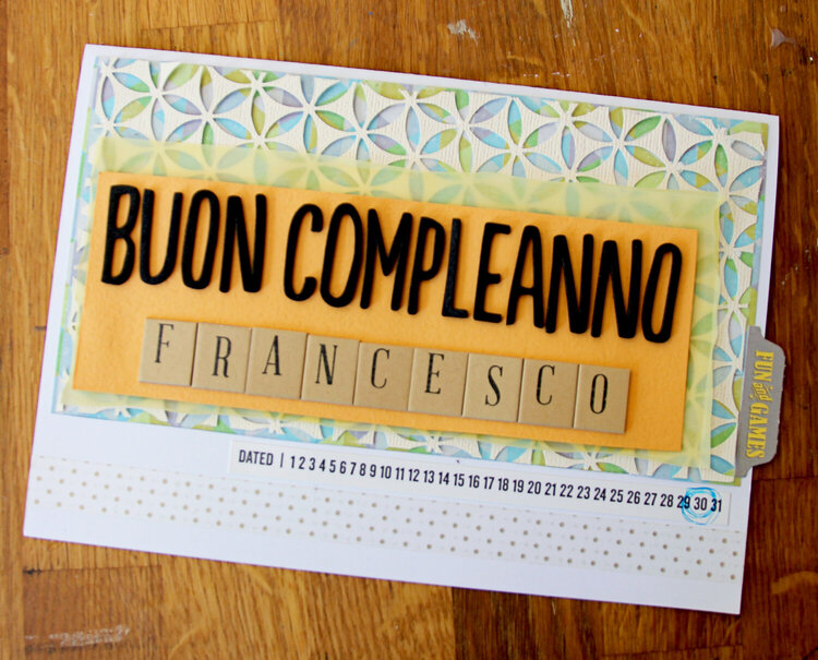 Buon compleanno card