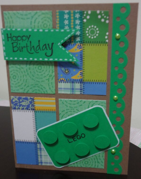 Lego Birthday Card