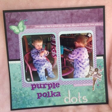 Purple polka dot