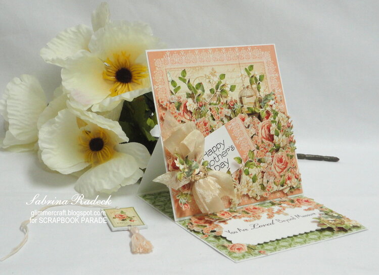 Secret Garden Mother&#039;s day Easel Card -a