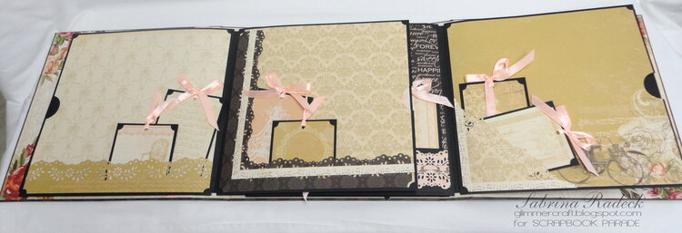 Tri-Fold Wedding Folio/Album - #8