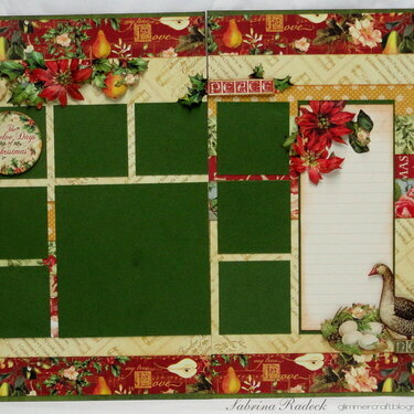 12 Days of Christmas Double Page LO