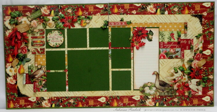 12 Days of Christmas Double Page LO