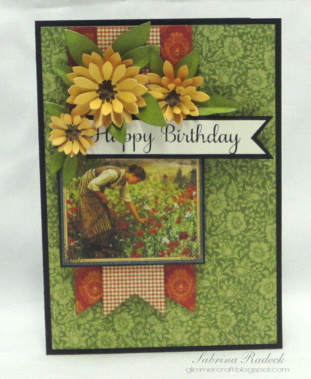 Simple French Country Birthday Card