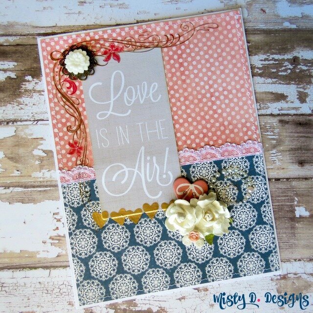 Love is in the Air Wedding card by Misty D. Designs