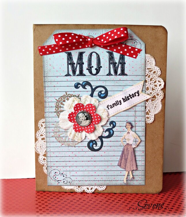 retro mother&#039;s day card