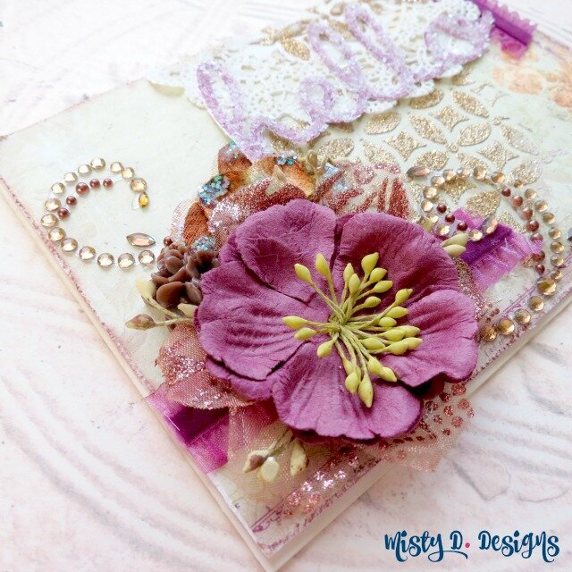 shabby shic &quot;hello&quot; card