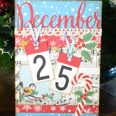 December 25 Christmas card
