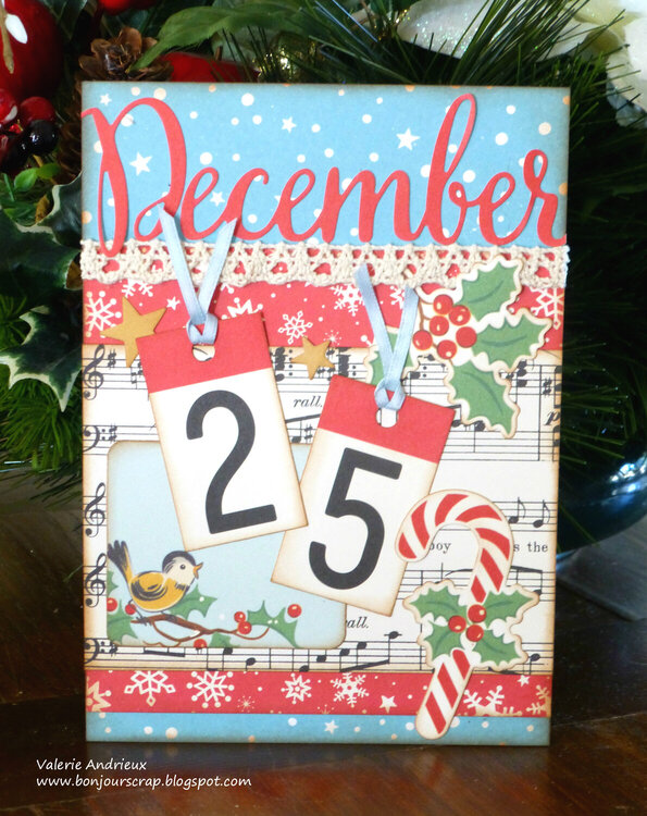 December 25 Christmas card