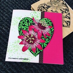 Passion heart Valentine card