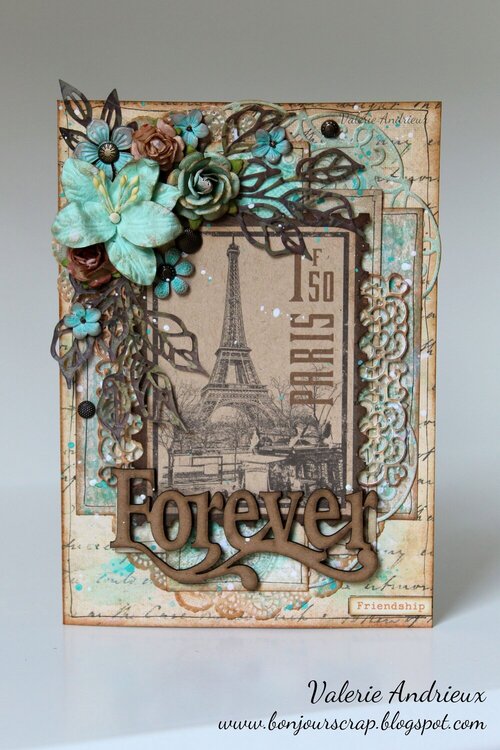 Vintage French friendship card