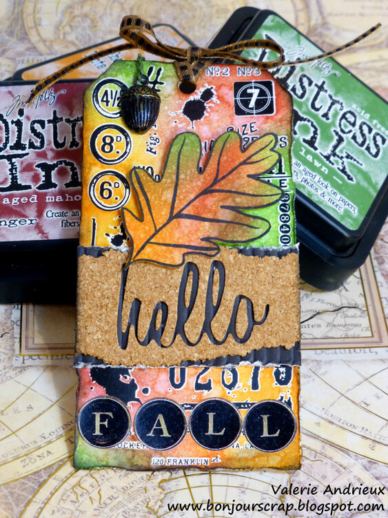 November Tim Holtz&#039;s techniques tag