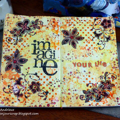 Imagine - Art journal pages