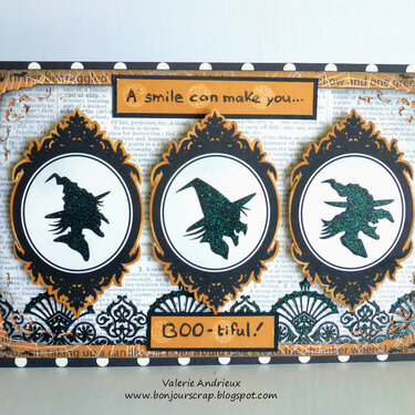 Halloween witches card