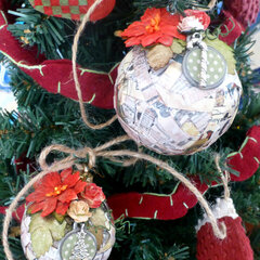 Upcycled Christmas ornament