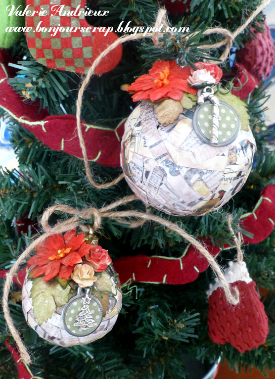 Upcycled Christmas ornament