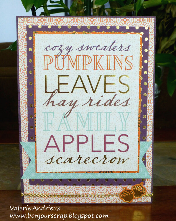 Cozy sweaters... a Fall card