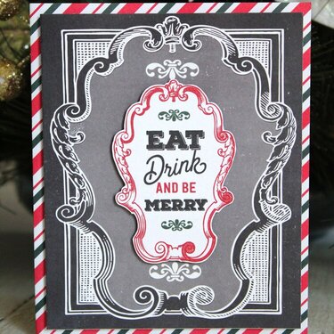 Eat, drink and be merry Christmas card