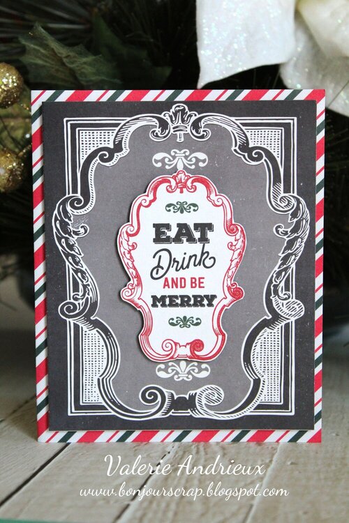 Eat, drink and be merry Christmas card