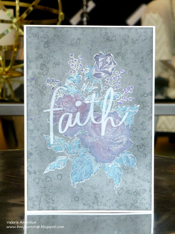 Faith : a card with distress oxide ink