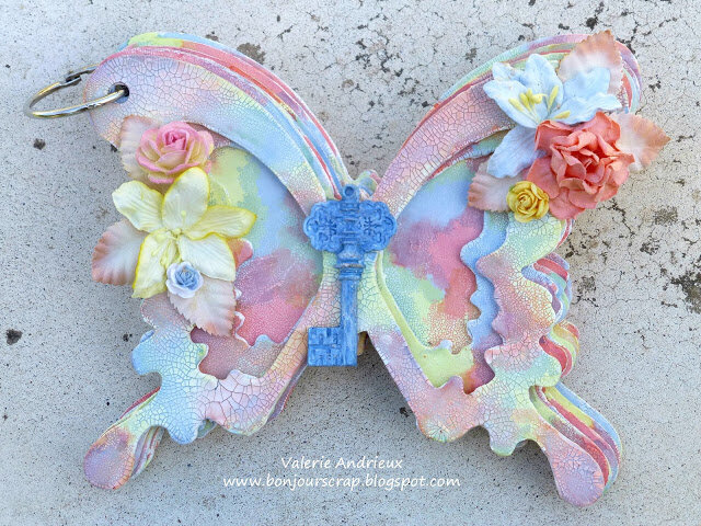 Butterfly chipboard mini album