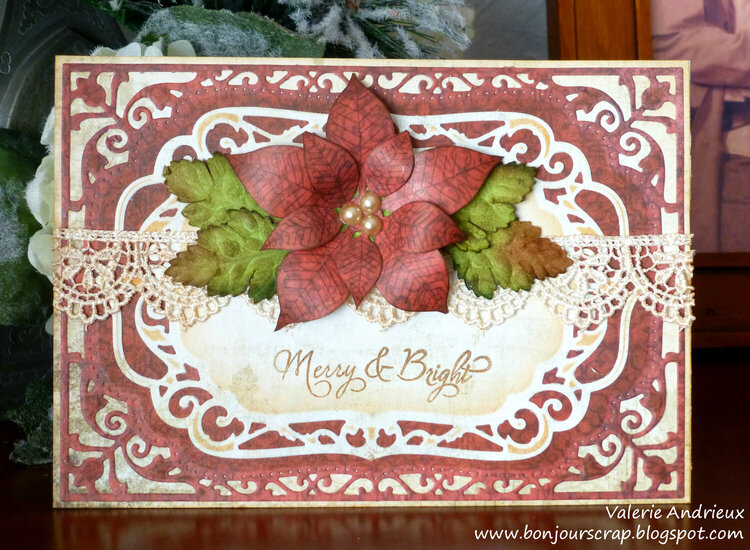 Merry and bright Christmas card
