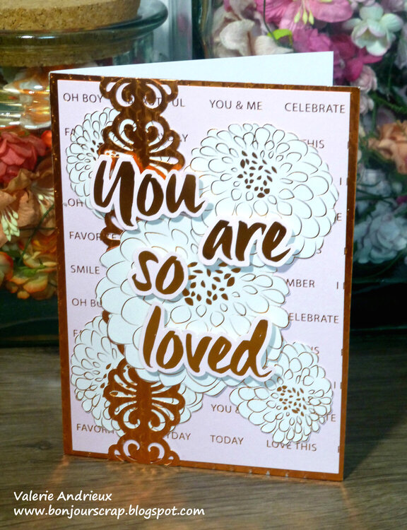 You are so loved - a DCWV card
