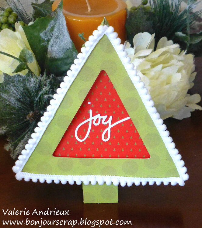 Christmas tree gift card holder